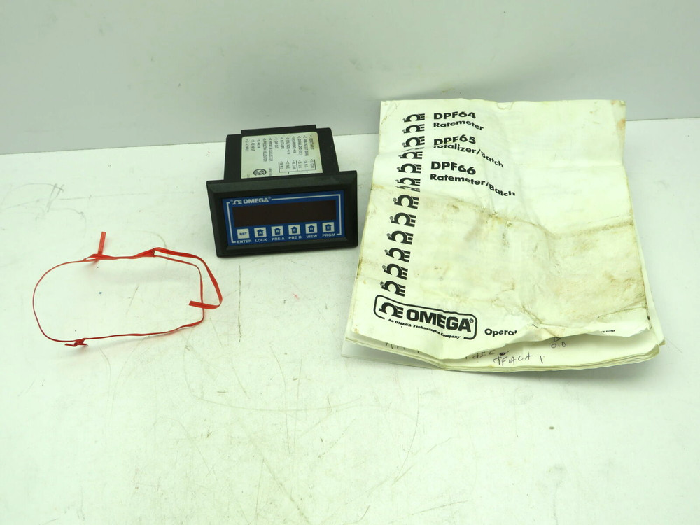 Omega DP-F65-A Ratemeter Totalizer CPU Display Module 110V