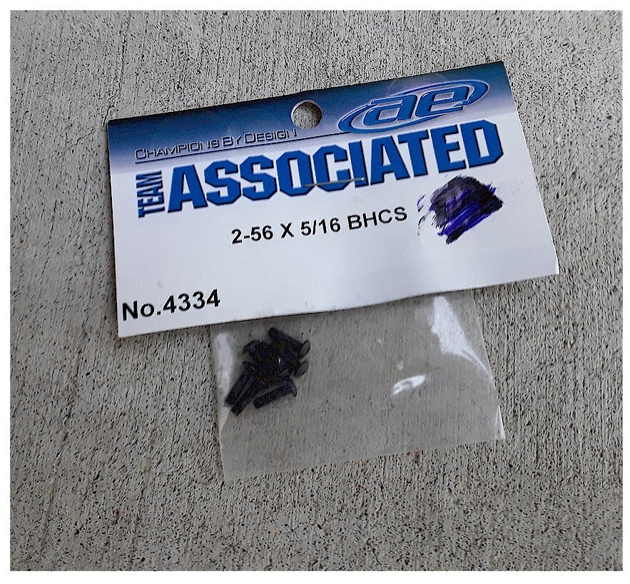 Team Associated Button Head Machine Screws 2-56x5/16 Hex 4334
