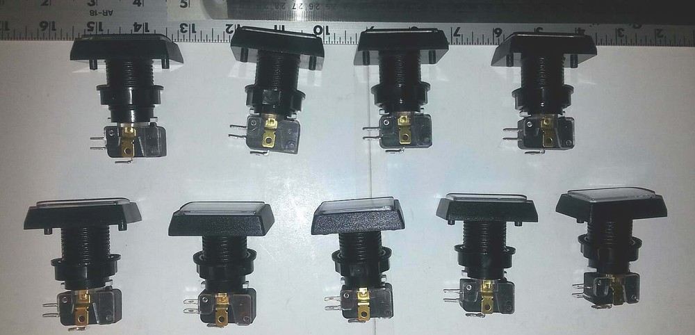 Dixie Narco soda machine selection button replacements for live display - qty. 9