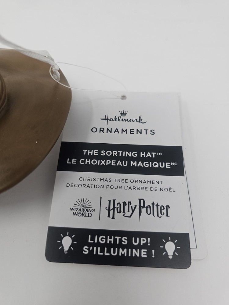 Harry Potter Hallmark Ornaments The Sorting Hat Lights Up New