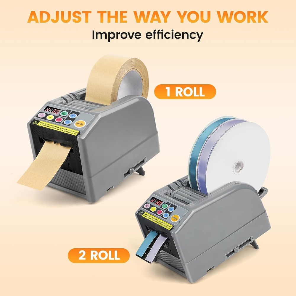 Portable Automatic Tape Cutter with Memory Settings - Enhance Packing Efficiency
