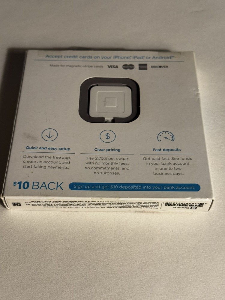 NEW SEALED - Square Reader Credit Debit Card swipe for iPhone & Android 3.5mm