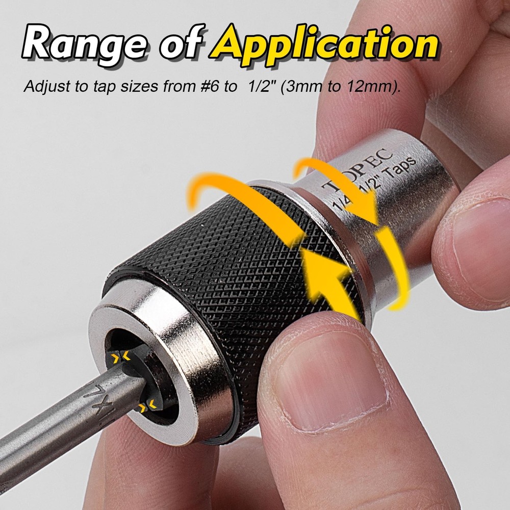 Topec Tap Socket Set, 3-Piece Extractor Tool with One Size, 3-piece