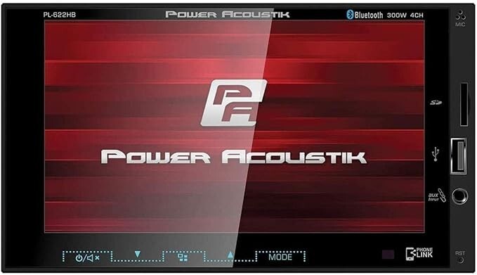 Power Acoustik PL-622HB 6.2" Android Touchscreen Display Double DIN Car Stereo