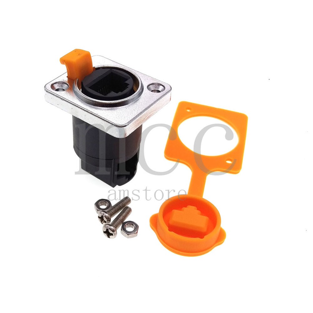 RJ45 female socket panel mounting holder adapter，RJ45 Network Ethernet connector