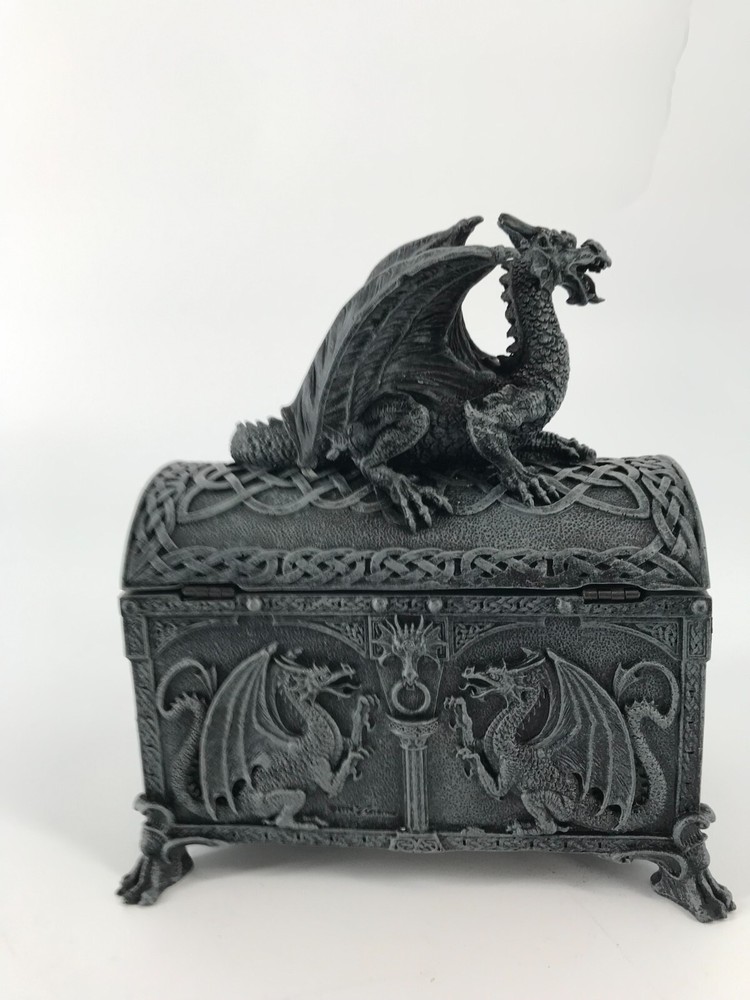 Celtic Dragon Jewelry Trinket Box