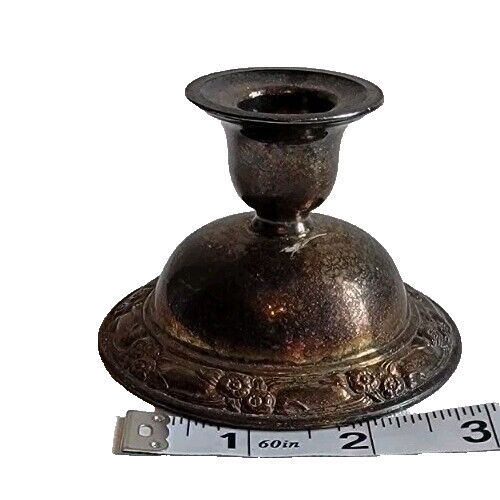 Antique Oneida Silversmiths Silverplate Candleholders 1930s Park Lane Pattern
