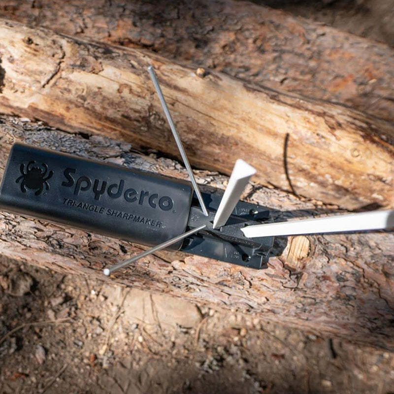 Spyderco Triangle Ceramic Stone Sharpmaker Knife Blade Sharpening Tool Sharpener