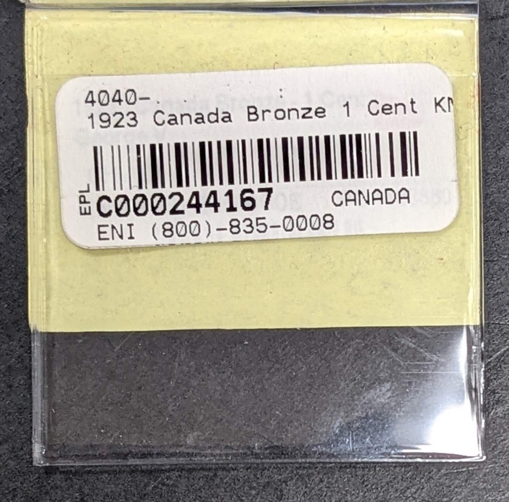 1923 Canada Bronze 1 Cent George V