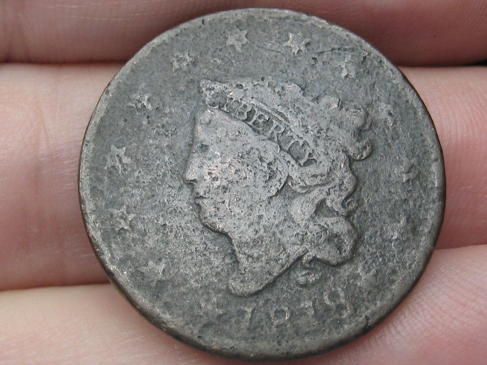 1818 Matron Head Large Cent- About Good Details