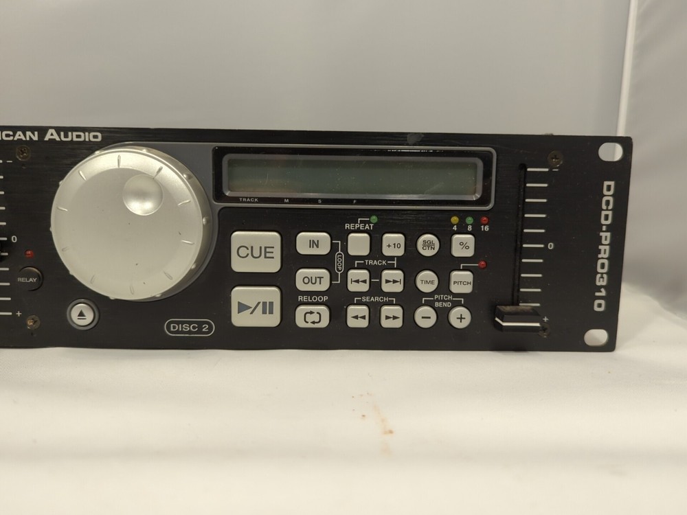 AMERICAN AUDIO DCD-PRO310 DUAL PROFESSIONAL DJ CONTROLLER Untested