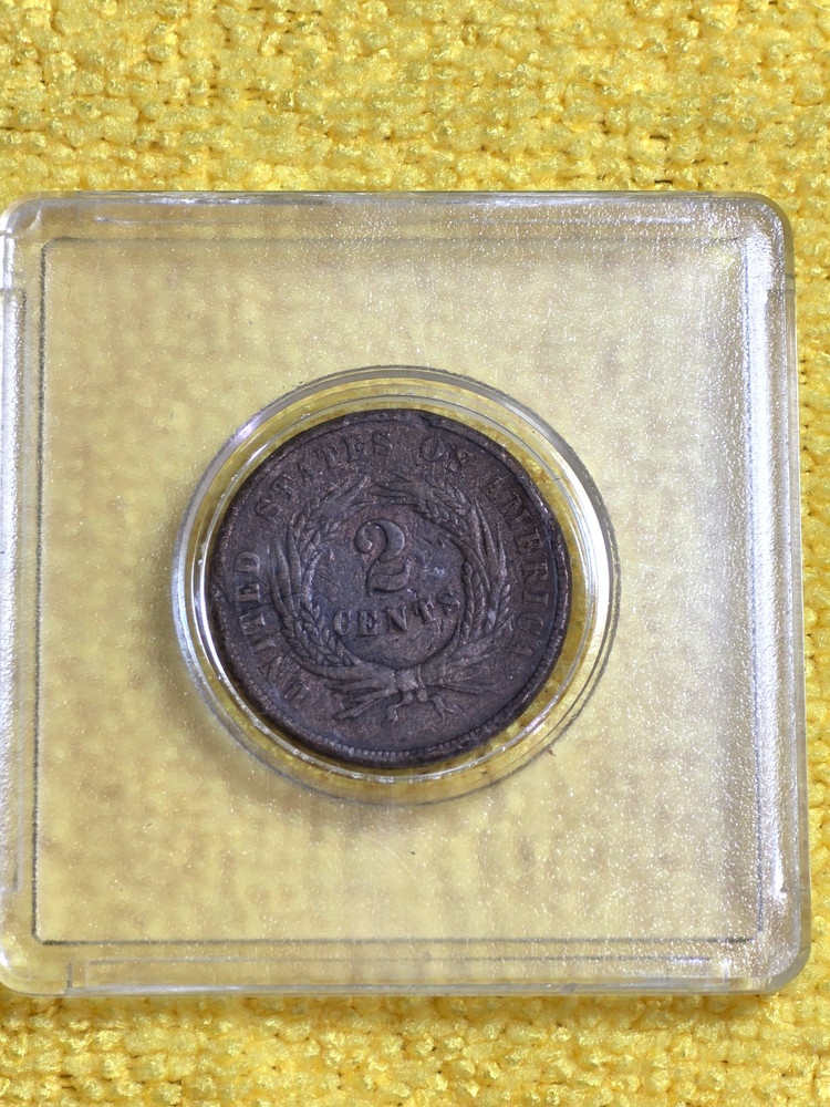 1870 2 CENT PIECE GOOD CONDITION DISPLAYS NICELY