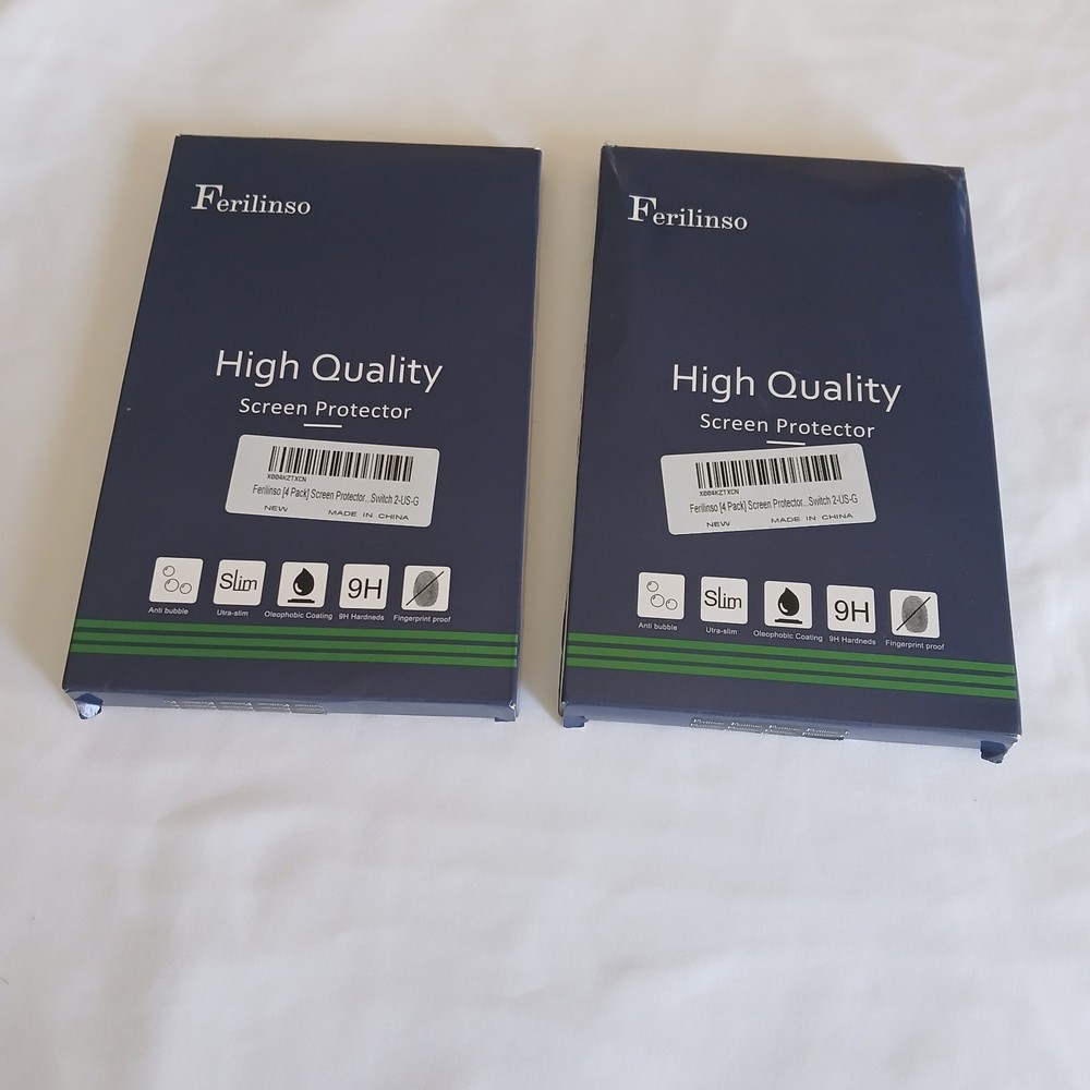 2 Ferilinso 4-Pack each Screen Protector for NINTENDO Switch 2 (2025)