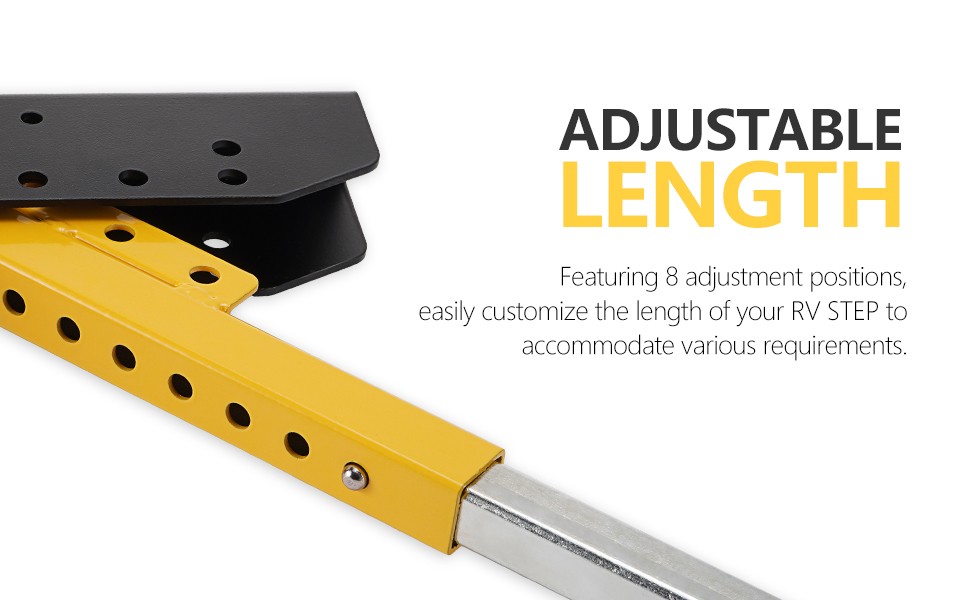 RV Step Stabilizer Support for 5th Wheel Travel Trailer Motorhomes Adjustable