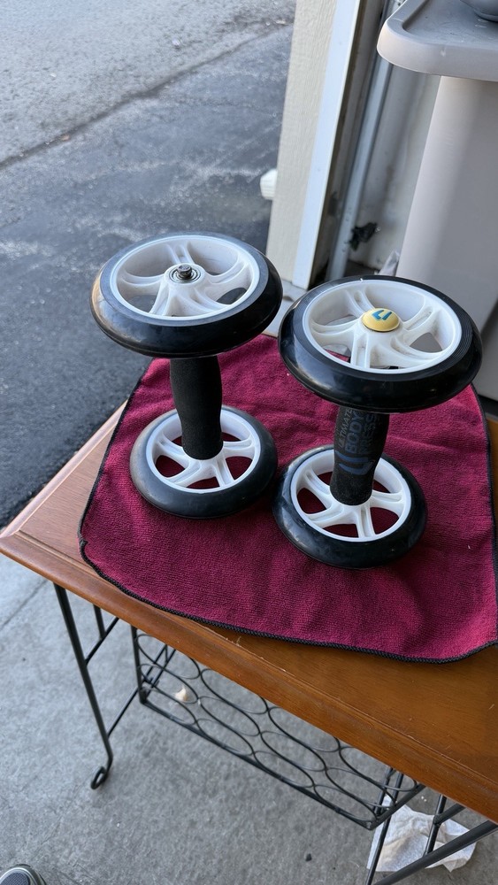Ultimate Body Press Ab Wheel Roller Exercise Core Trainer Pair