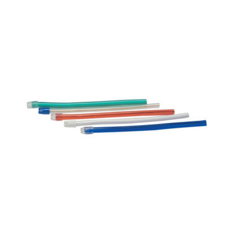 SALIVA EJECTOR ASSORTED COLORS W/ WHITE TIP - 100/BAG - MYDENT