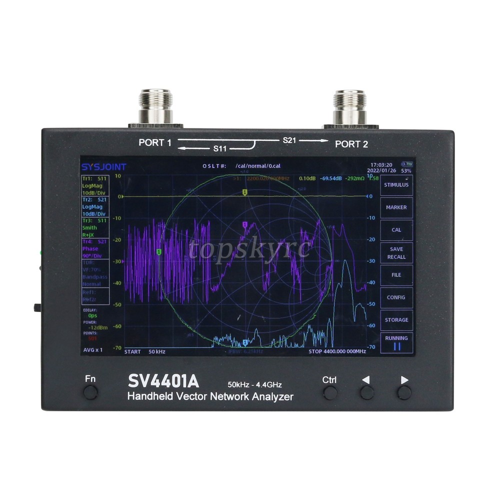 SV4401A 50KHz-4.4GHz Handheld Vector Network Analyzer Antenna Analyzer ty23