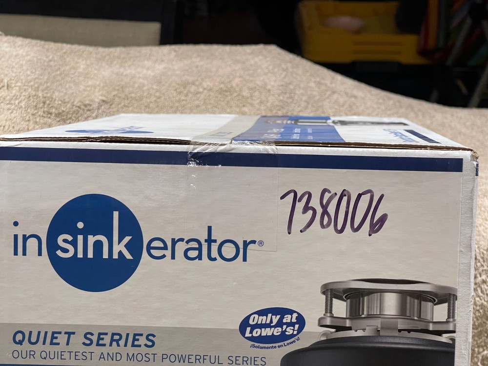 NEW! InSinkErator Evolution XP 3/4 HP Continuous Feed Noise Insulation Disposal