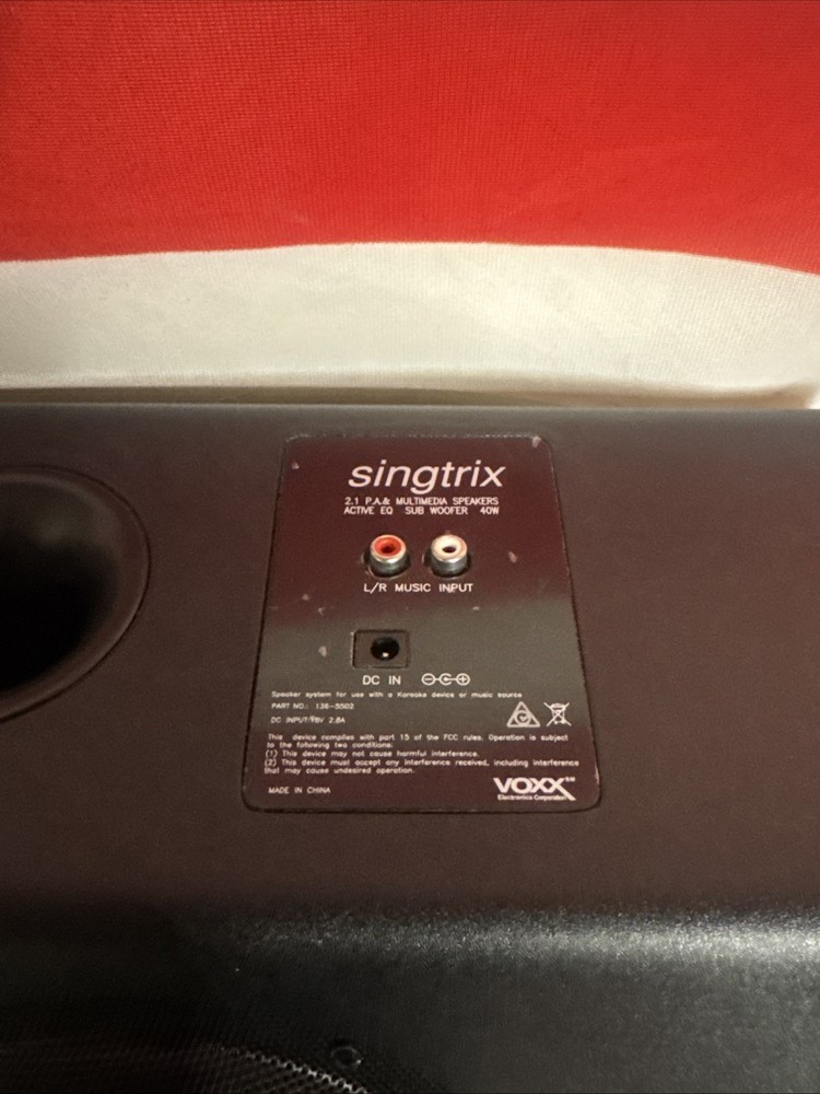 Singtrix Party Bundle Karaoke System,microphone,Sub,Cables.Etc Tested