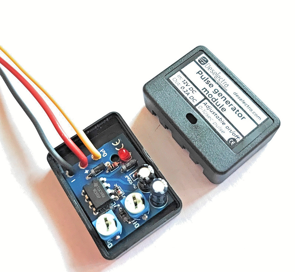 12V DC Pulse Signal Generator Module Adjustable Pulse & Pause Timer