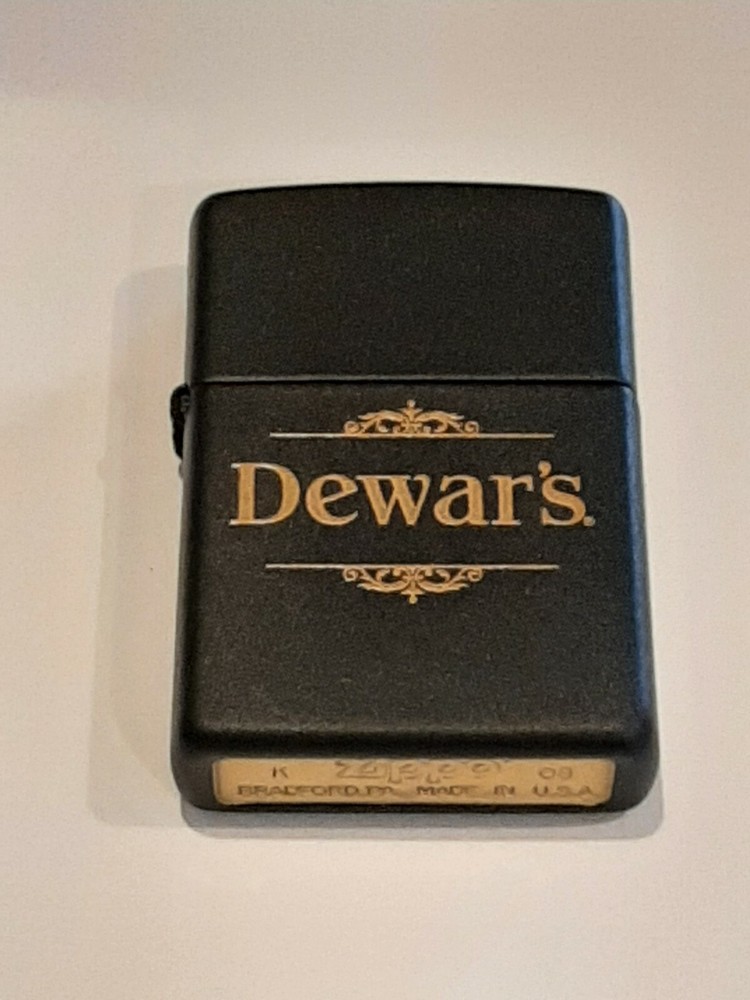 Zippo lighter Dewar's logo