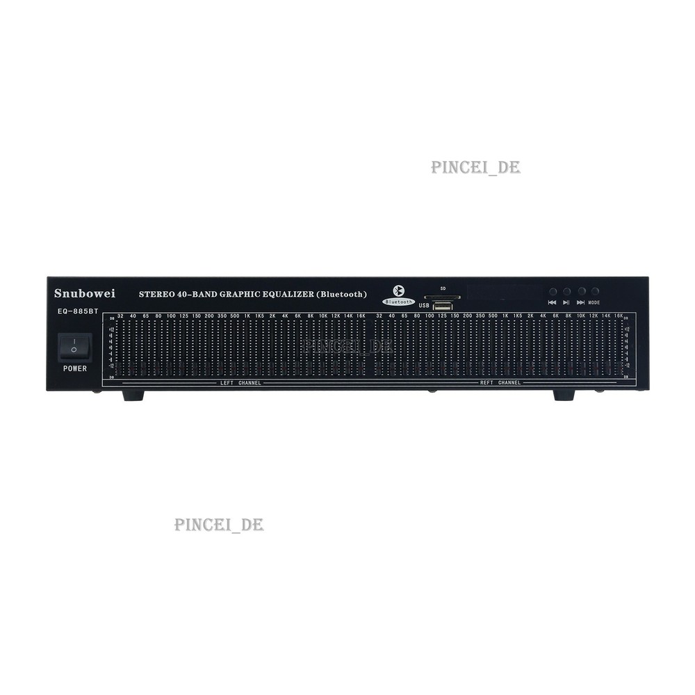 885BT 220V 40-band Stereo Graphic EQ Equalizer Audio Receiver Support USB Input