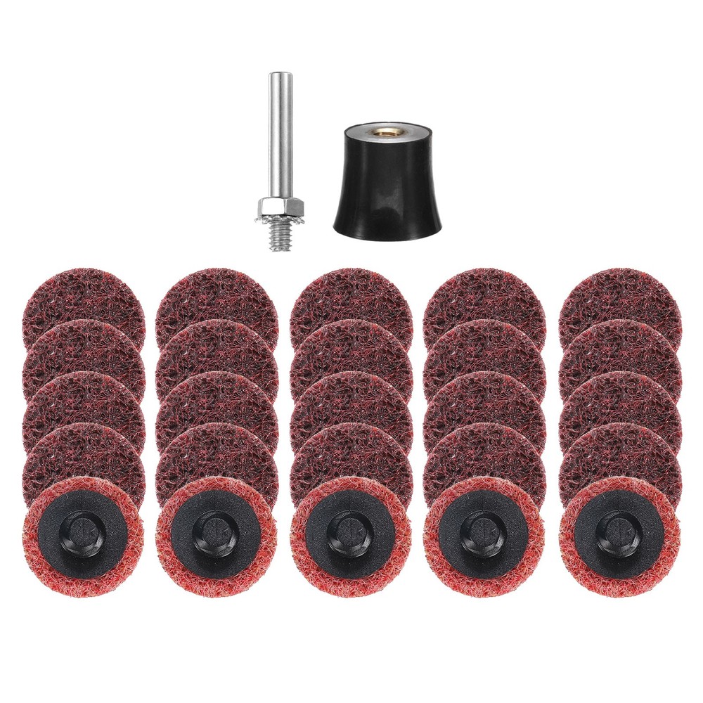 26pcs Quick Change Discs Set 1" Roll Lock Sanding Discs Medium with Disc Holder