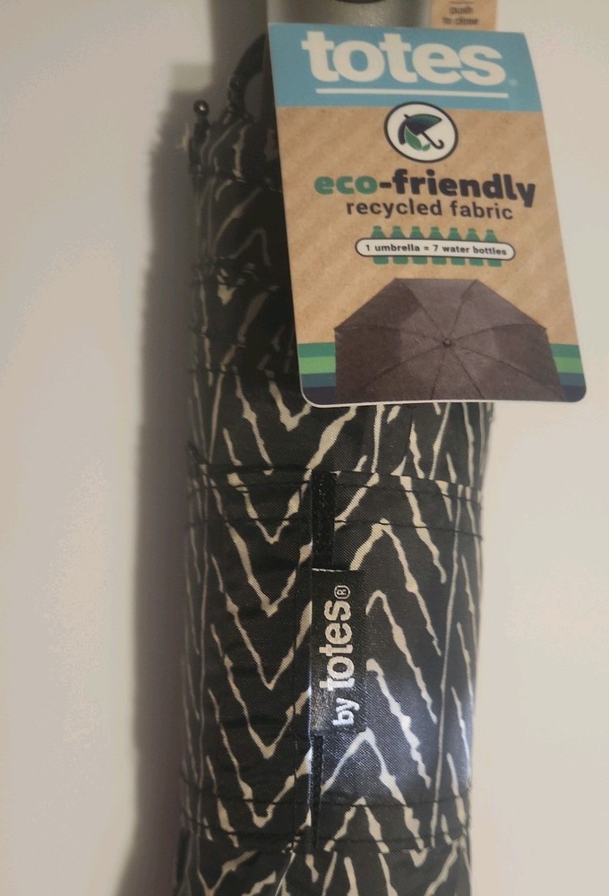 Totes Eco-Friendly Walmart Exclusive Umbrella (New with Tags) 43" Coverage