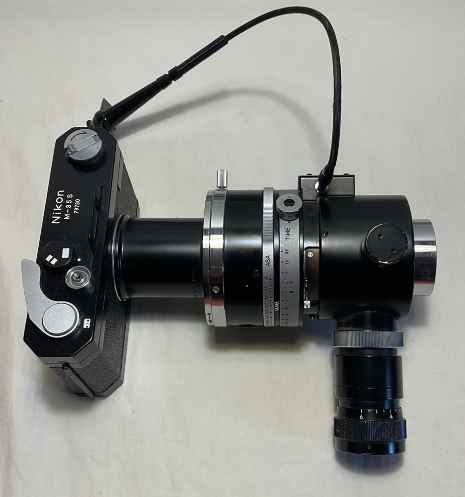 Nikon, Microflex, Adapter, EFM, with, M-35 camera, Nikon M-35 With EFM Microflex