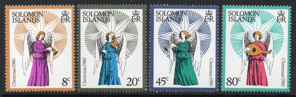 SOLOMON MNH 1980 SG422-25 Christmas