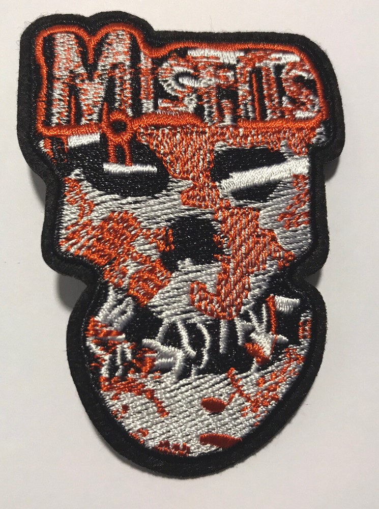 The Misfits "Fiend" Face Logo Embroidered Patch -new
