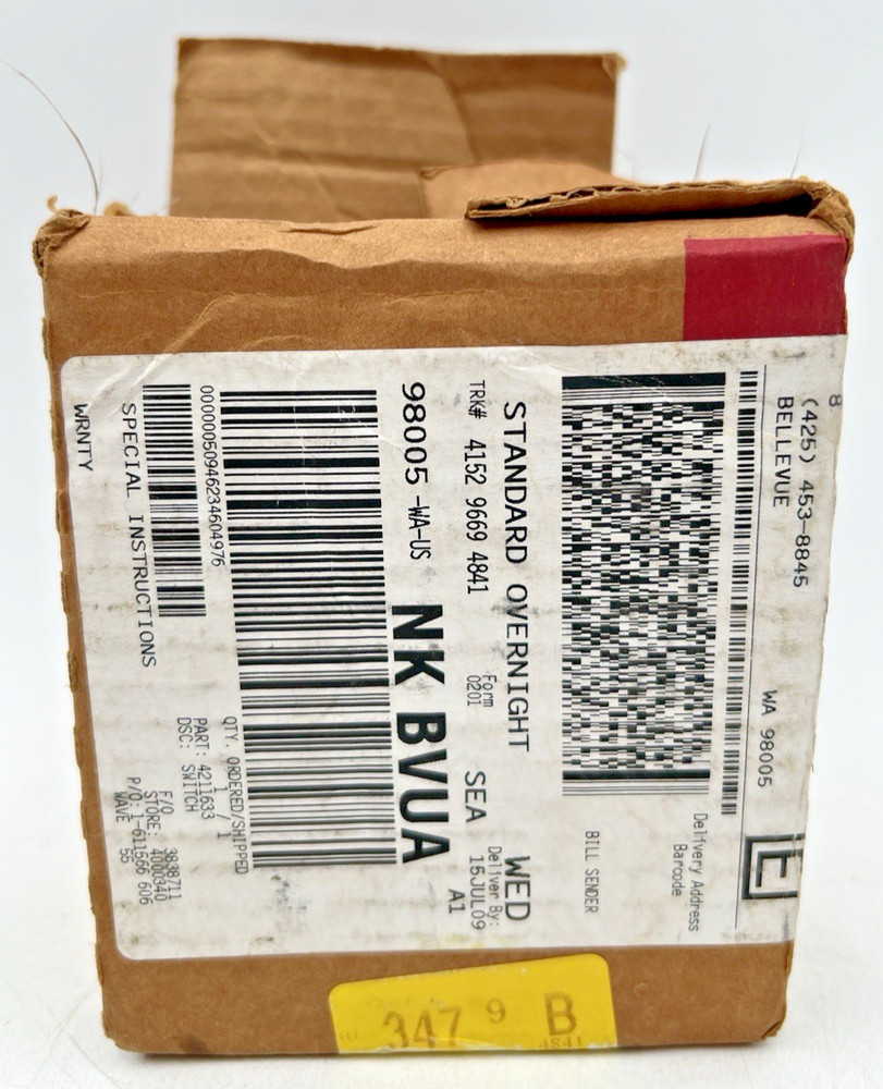 FSP 4211633 GARBAGE DISPOSER SWITCH ASSEMBLY OEM GENUINE