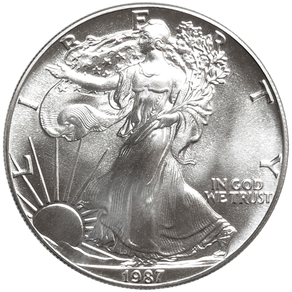1987 $1 American Silver Eagle 1 oz Brilliant Uncirculated