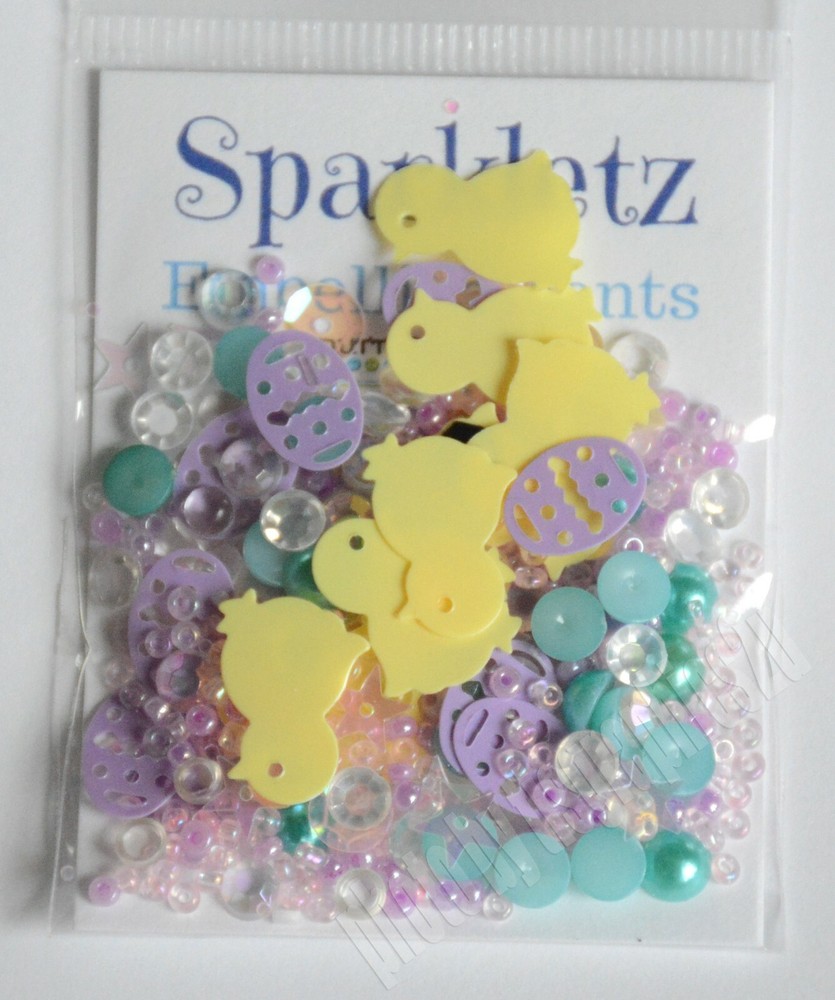 Happy Easter ~ Sparkletz / w Easter Egg & Chick Confetti / Shaker Cards & Crafts
