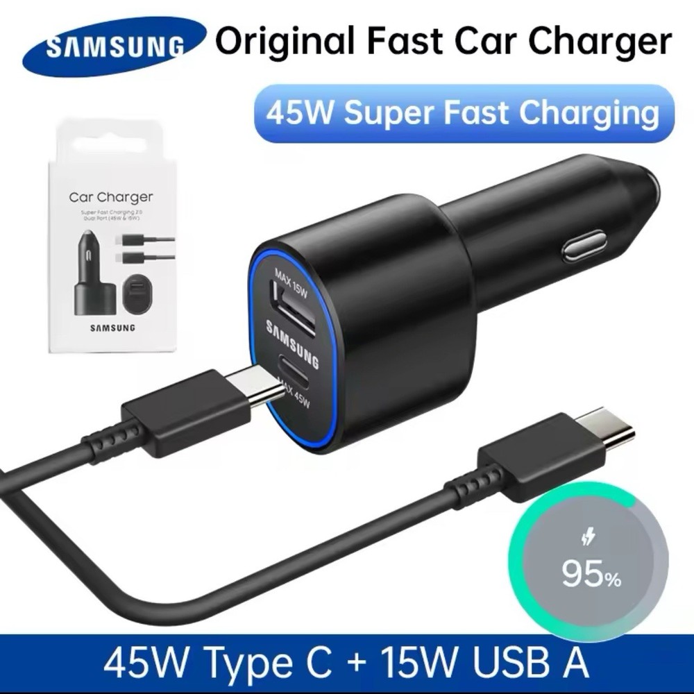ORIGINAL   TYPE-C PD CAR CHARGER WITH TYPE -C FAST CHARGER CABLE 45 W