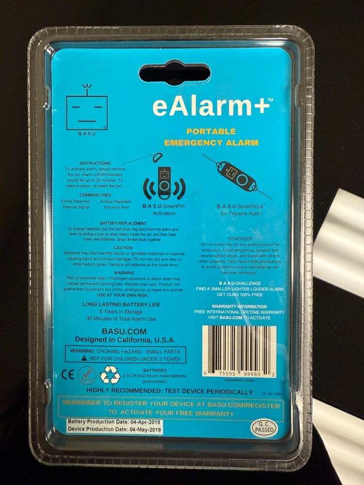 BASU eAlarm+ 130DB - Navy Blue