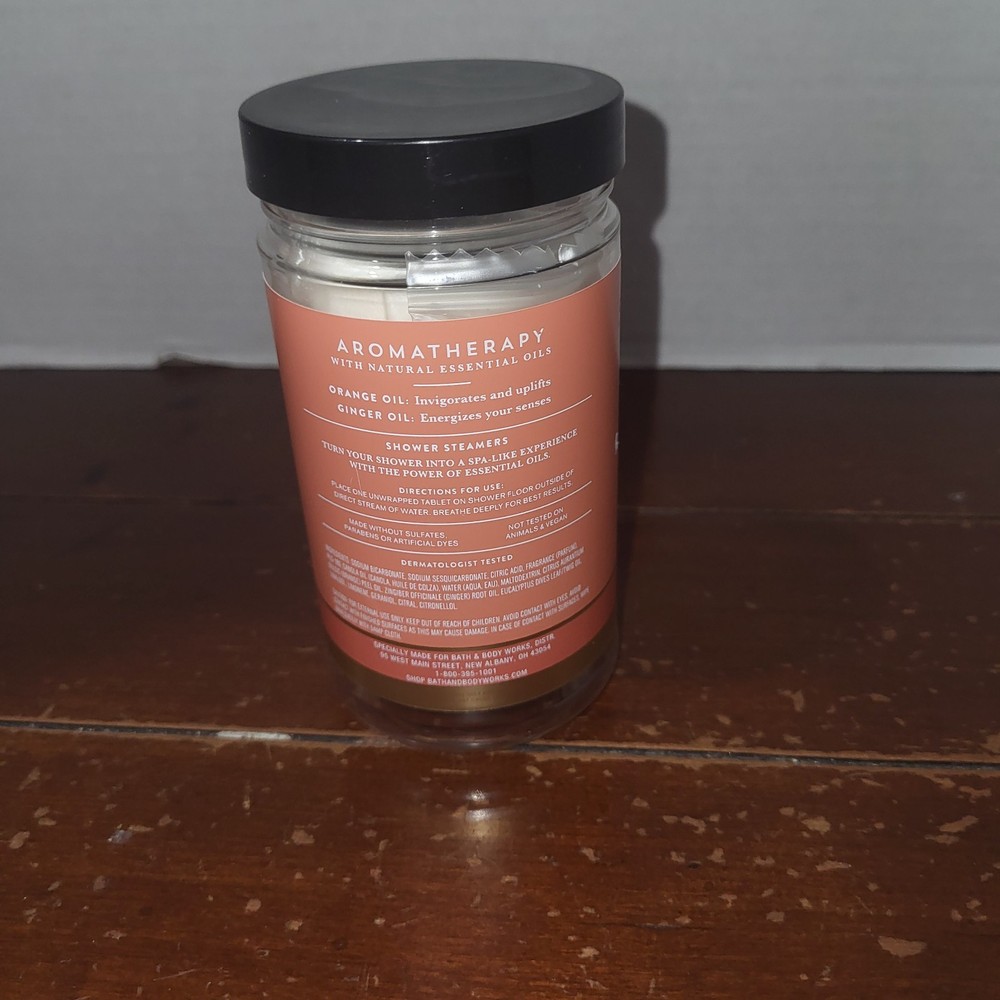 B&BW AROMATHERAPY - ORANGE GINGER Shower Steamers-6 Count,