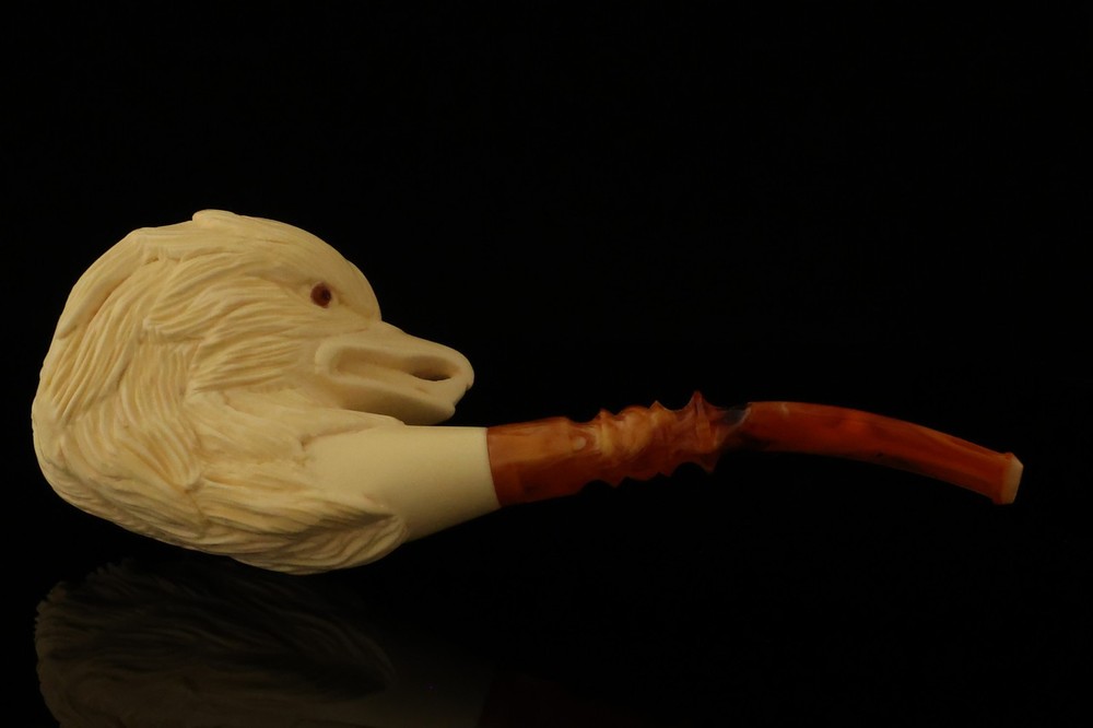 srv - American Eagle Block Meerschaum Pipe with fitted case 15426
