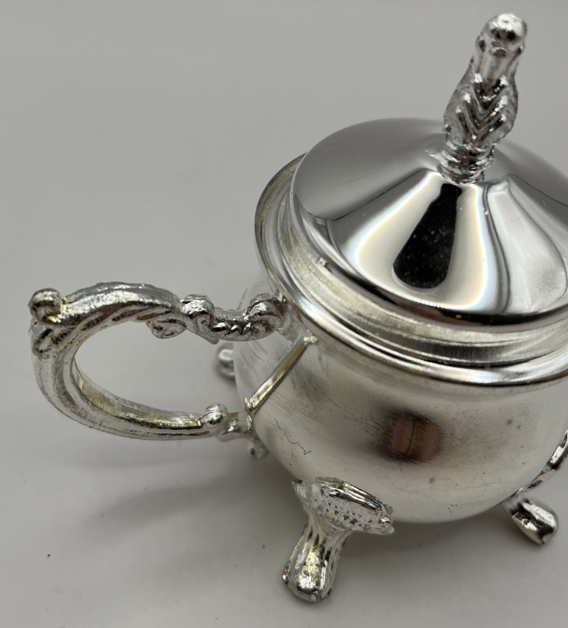 Vtg Godinger Silver Art Co. Silver Plated 4 Pc. Miniature Coffee Set