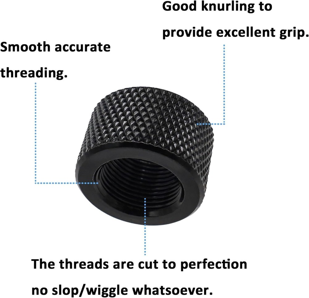 Thread Protector 1/2 x 28 for .22LR .223 & 5.56 2 Pack