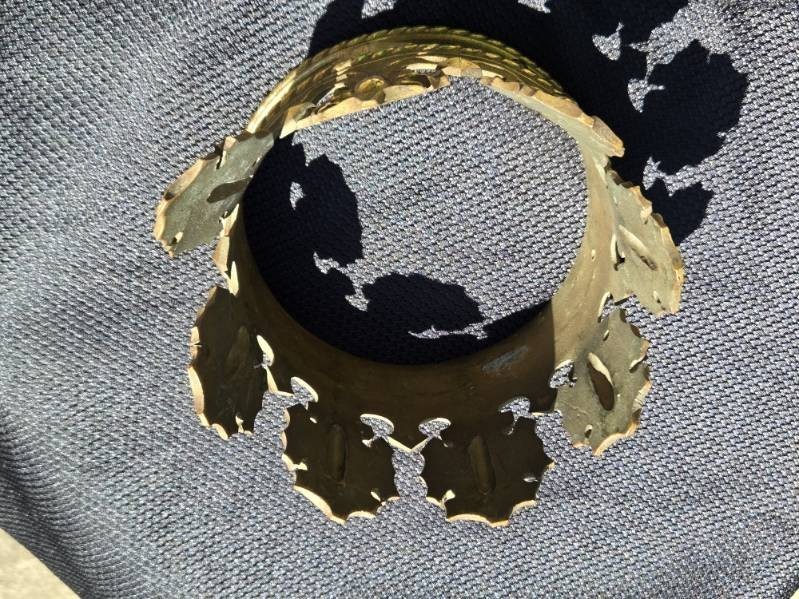 Vtg. Solid Brass Crown. Unmarked.