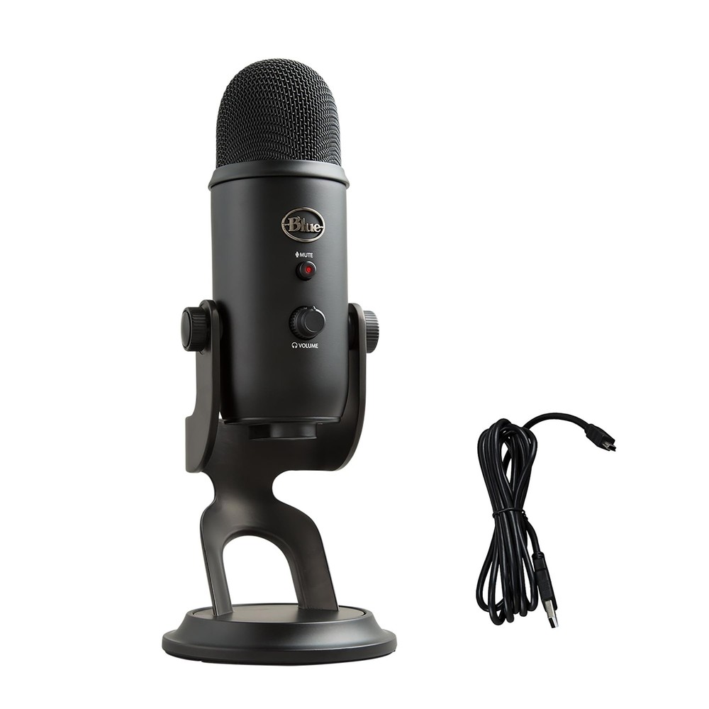 Logitech Creators Blue Yeti USB Microphone for PC Mac Gaming Recording Streaming