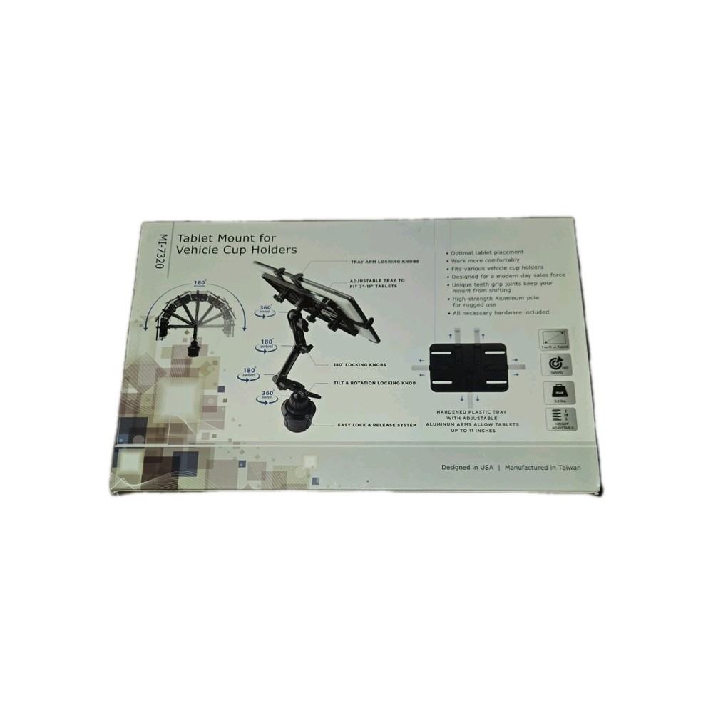 Mount-it! Premium Tablet Mount for Vehicle Cup Holders