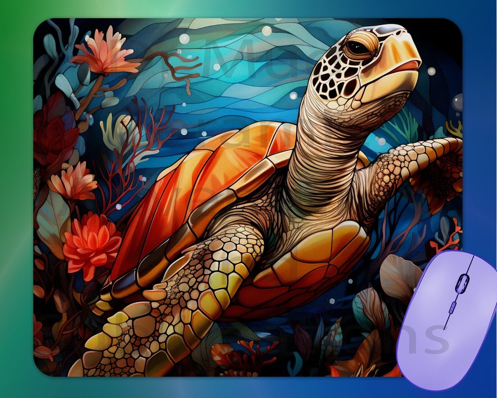 CUTE SEA TURTLE  mouse pad mousepad