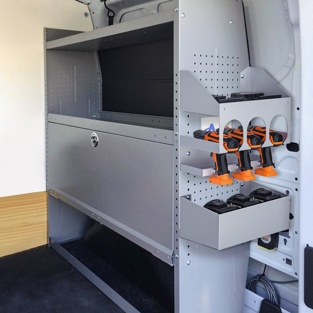 P-SH-Power Tool Organizer Wall Mount Designed for 13''D Van Shelving Storage