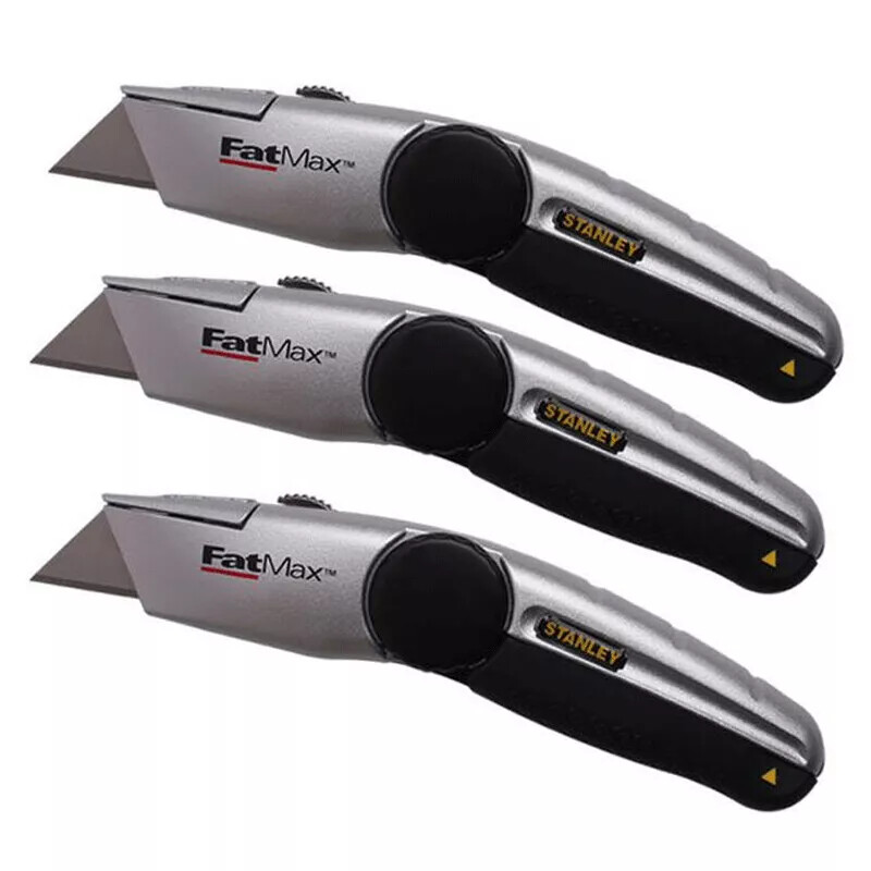 3ea Stanley 10-777 FatMax Locking Retractable Utility Knife Cutter Ginven TR