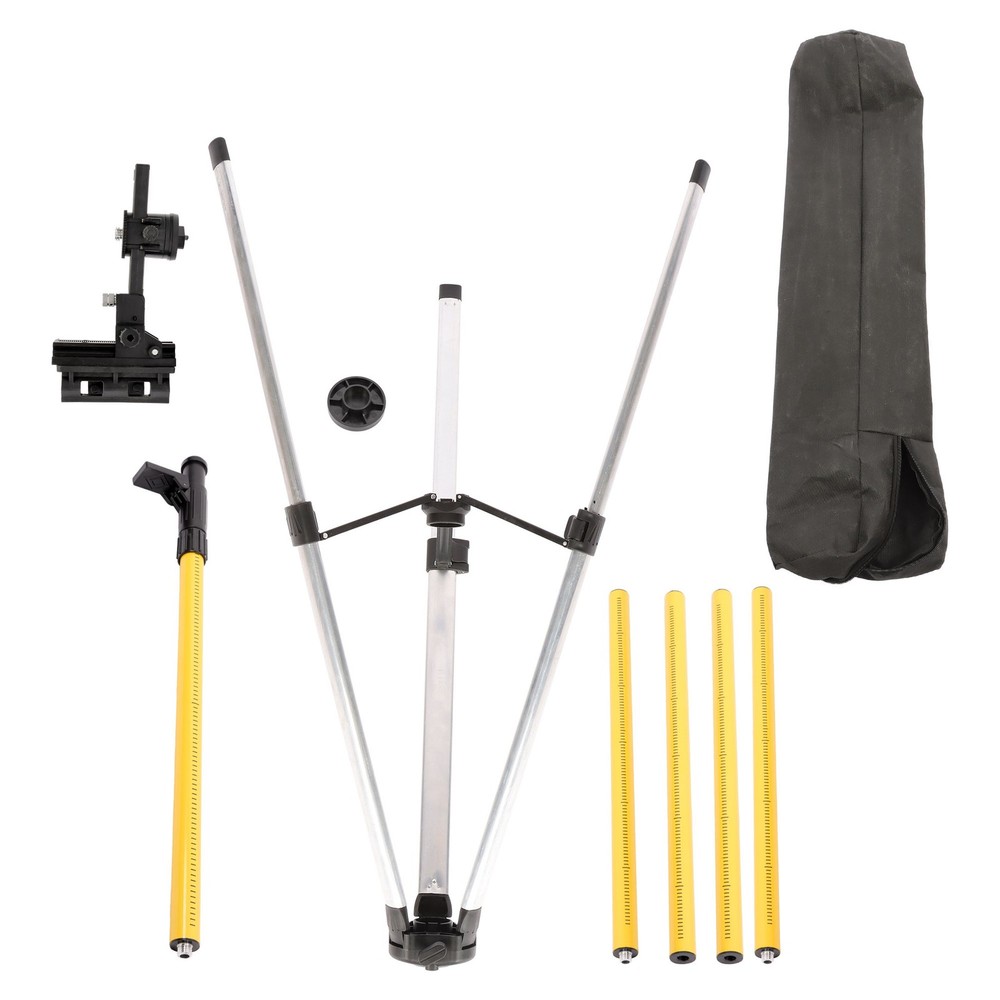 Laser Level Pole with Tripod Adjustable Telescoping Laser Pole 12 Ft./3.7M