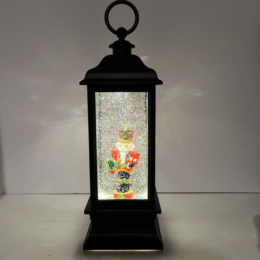 Holiday Nutcracker Lighted Water Lantern 11”