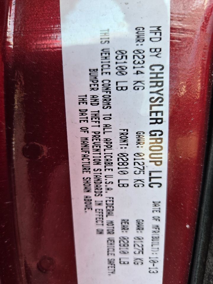 2011-2014 Chrysler 300 Dash 8.4" Display Screen