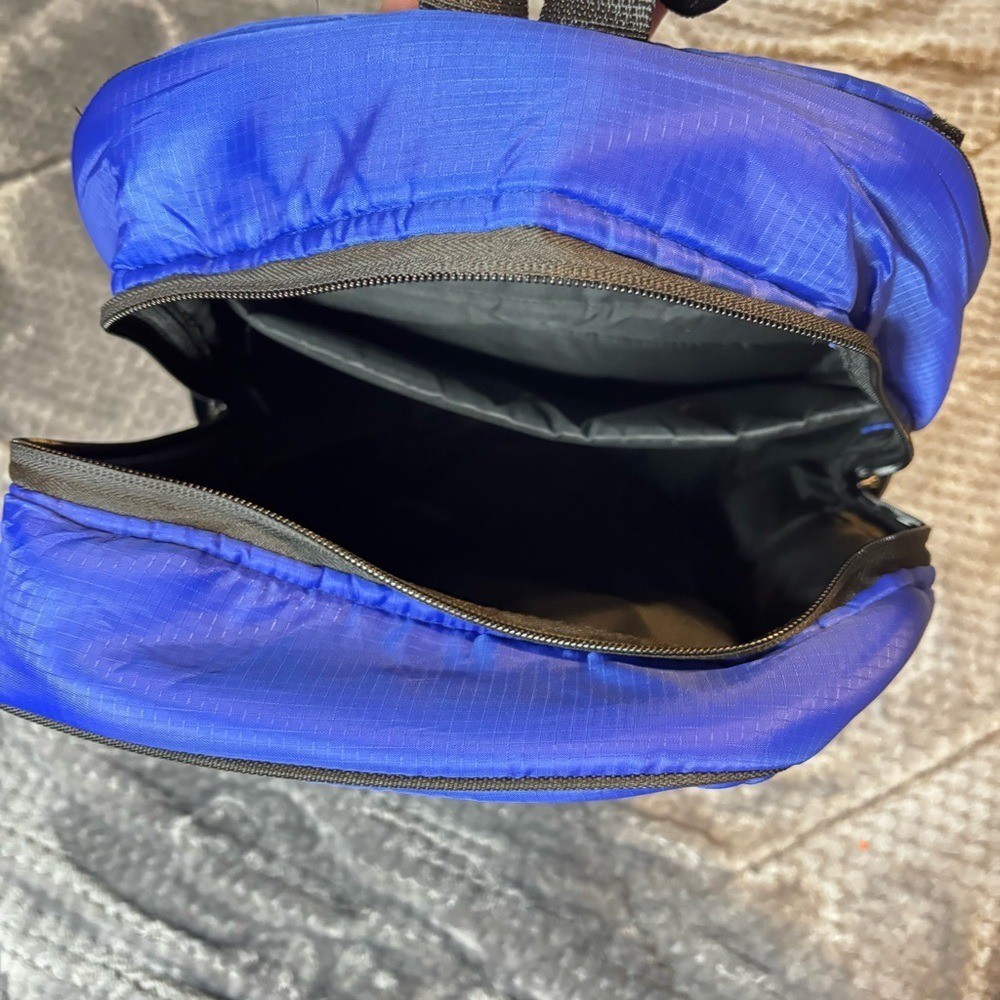 Brooks Running Backpack Royal Blue Ripstop Lightweight Mesh Back Gym Bag